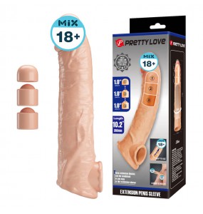PRETTY LOVE - Celarus Extension Penis Sleeve (Skin Color)
